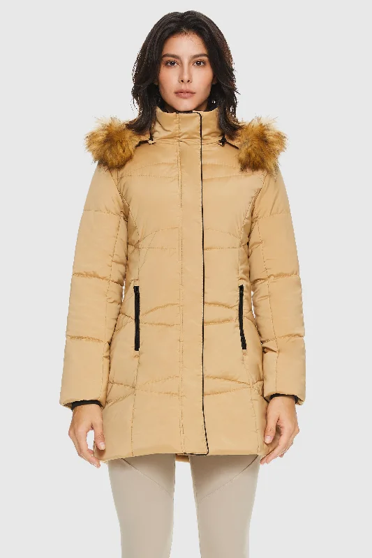 Insulated Jacket Zip-up Winter Coat