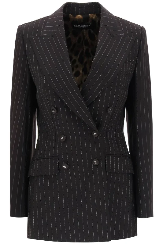 Dolce & gabbana pinstriped turlington jacket F29QFT FR2ZT RIGATO