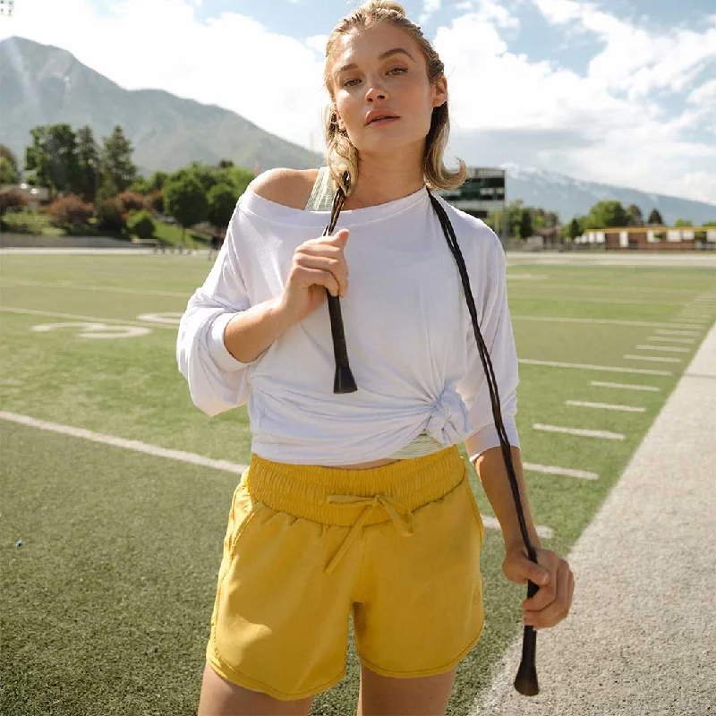 Mustard Lunge Shorts