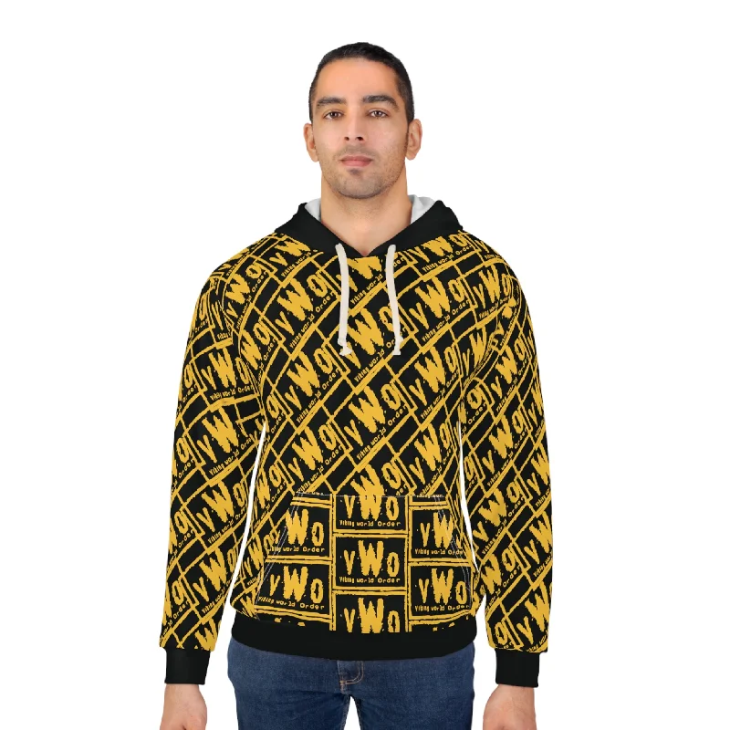 Unisex Pullover Hoodie - Black/Gold - VWO (Framed)