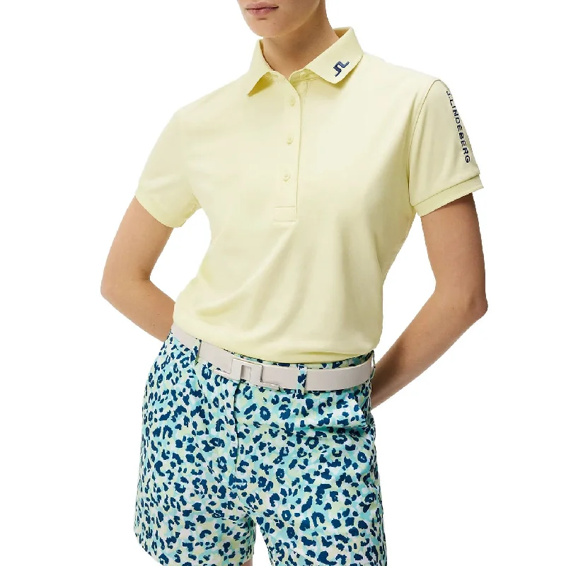 J.Lindeberg Women's Tour Tech Golf Polo Shirt - Wax Yellow