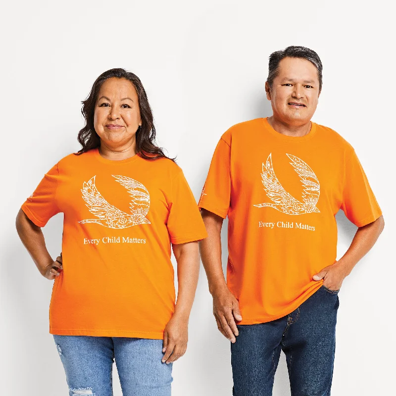 ""Every Child Matters"" Adult Unisex National Day of Truth and Reconciliation English Orange T-Shirt