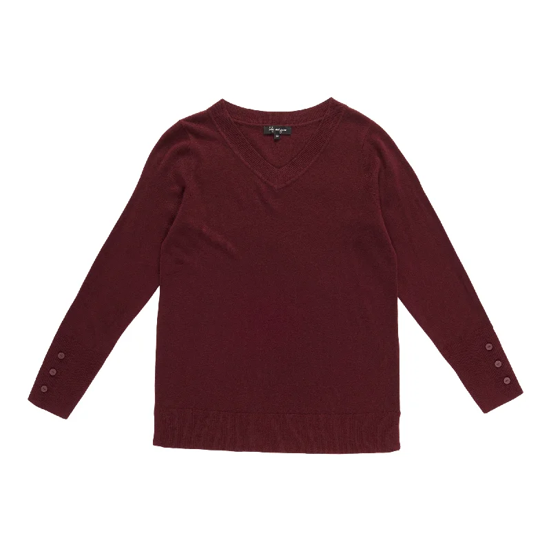 lily morgan Women's V-Neck Sweater